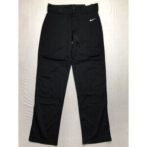 NWT NIKE Core Baseball Pants Youth L (34x32) Black Tight Fit Mid Rise Stretch